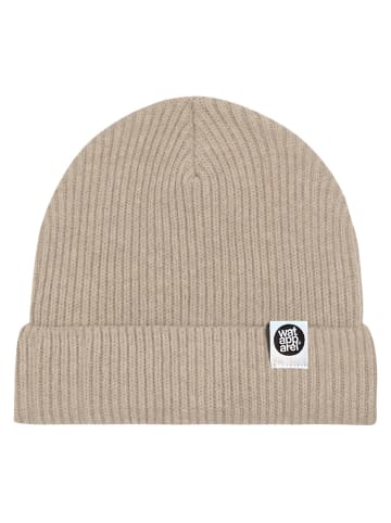 wat? Apparel Beanie Basic Fisherman Beanie in Heather Sand