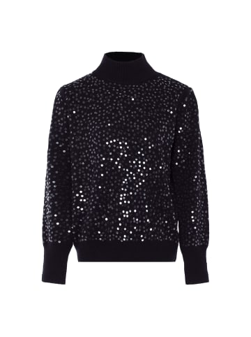 faina Damen Strickpullover Mit Pailletten in SCHWARZ