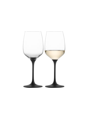 Eisch 2er Set Weißweingläser schiefer Kaya 420 ml in schwarz