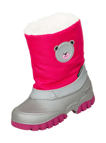 Spirale Kinder-Winterstiefel Jonk gefüttert in fuchsia/silber