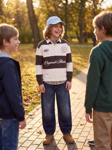 JACK & JONES Junior Sweatshirt Polokragen Jorsalamanco Rugby Polo in java