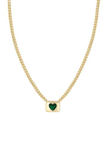faina Women Chain Necklace in Gold Green