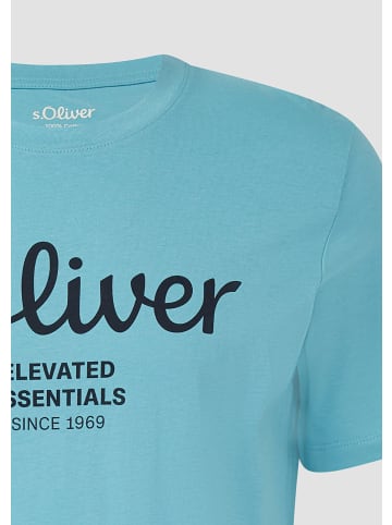 s.Oliver T-Shirt in 66D1_türkisblau