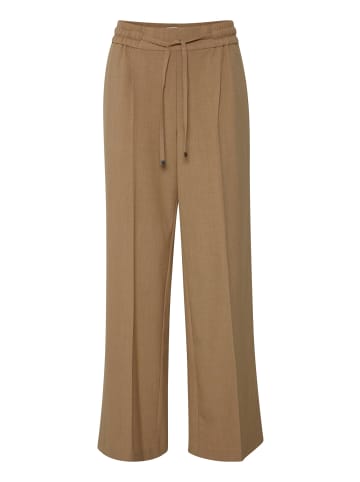 b.young Lange Business Hose Anzug Stoff Pants Wide Leg BYDANTA in Braun