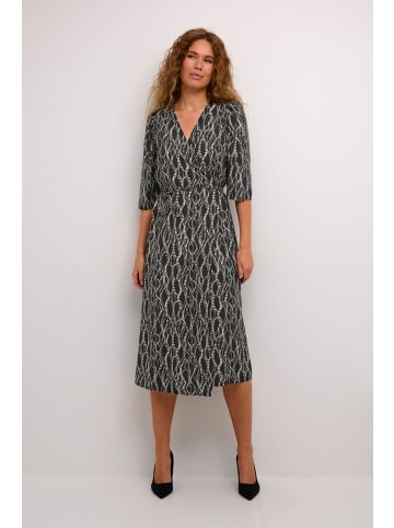 Kaffe Kleid KAdunora in Black/Grey Graphic Simili