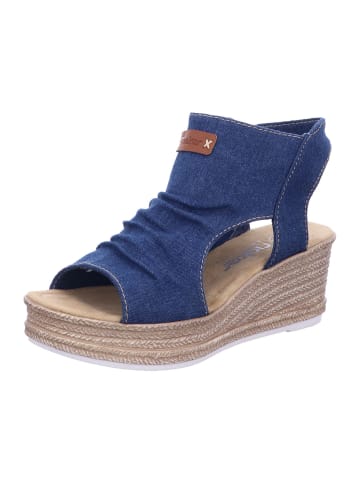 rieker Schaftsandalette in denim/cayenee