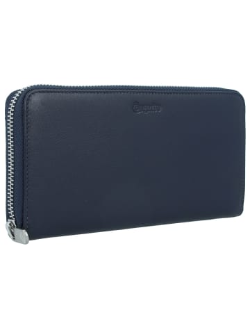 Esquire Viktoria Geldbörse RFID Leder 19 cm in navy