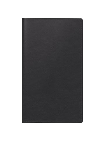 BRUNNEN Wochen-Sichtkalender 755 60 8,7x15,3cm 1 Woche/2 Seiten Leder schwarz ...