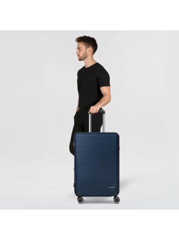 Franky Dallas 3.0 4 Rollen Trolley M 65 cm mit Dehnfalte in dark blue