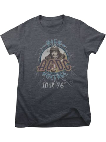 AC/DC Shirt "AC/DC High Voltage Tour 76' Girly Tee" in Grau