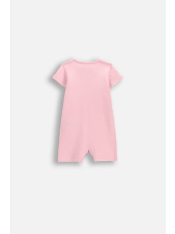 MOKIDA Kurzbeiniger Baumwollstrampler in gedämpftes Rosa