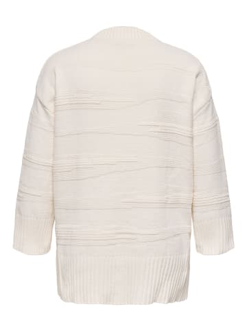 ONLY Carmakoma Strickpullover in Cloud Dancer