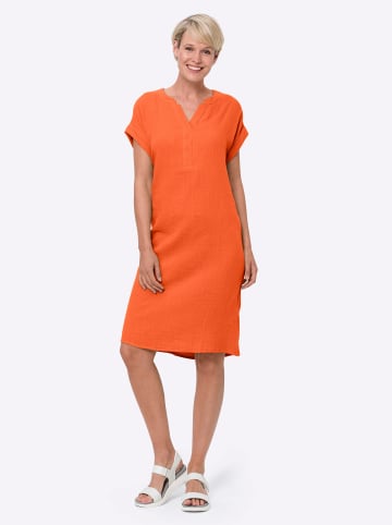 Sieh an! Baumwollkleid in orange