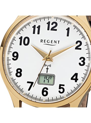 Regent Funkuhr Regent Funkuhren schwarz groß (ca. 40mm)