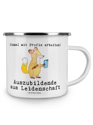 Mr. & Mrs. Panda Teetasse Auszubildende Leidenschaft mit Spruch in Weiß