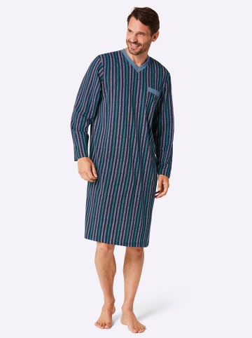 WITT WEIDEN Nachthemden in marine-bedruckt + mittelblau
