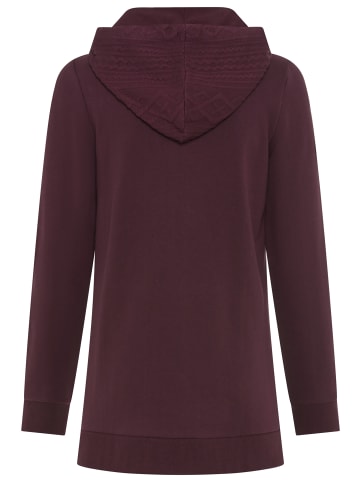 Kangaroos Kapuzensweatjacke in aubergine