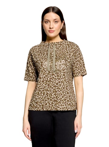 Betty Barclay Sweatshirt mit Rippenstruktur in Beige/Khaki