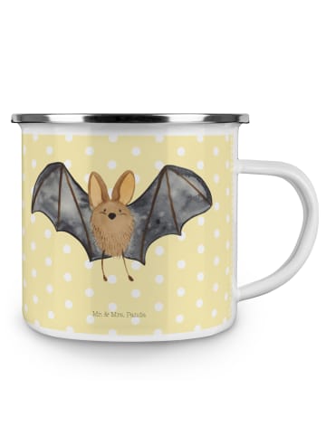 Mr. & Mrs. Panda Teetasse Fledermaus Flügel ohne Spruch in Gelb Pastell