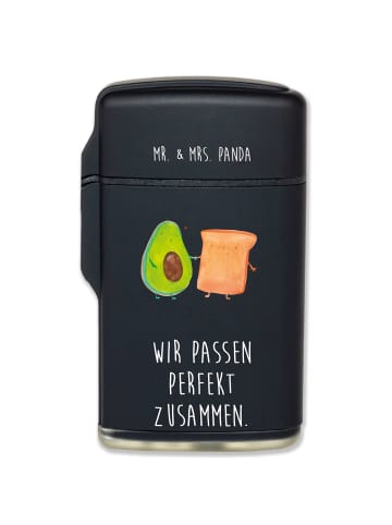 Mr. & Mrs. Panda Feuerzeug Avocado Toast mit Spruch in Schwarz