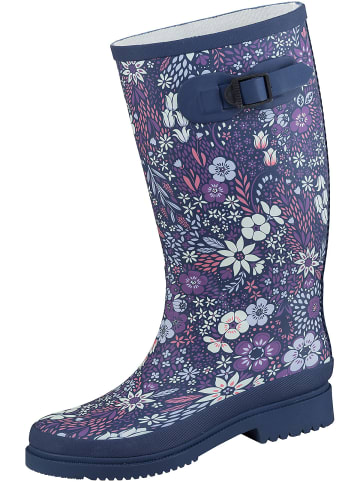 SALIHA Regenstiefel Nina in dunkelblau/multi