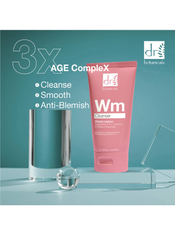 Dr Botanicals Wassermelonen Superfood 2-in-1 Reiniger & Make-up-Entferner 100ml mit Säuren