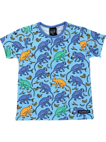 Villervalla T-shirts Affe in blau