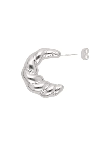 myMo at night Women Earrings With Butterfly Clutch in Silver