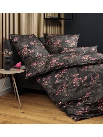 Janine Janine Interlock-Jersey-Bettwäsche Carmen S in braun pink