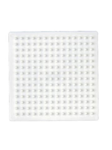 Hama Stiftplatte Kleines Quadrat für Maxi-Bügelperlen in weiß