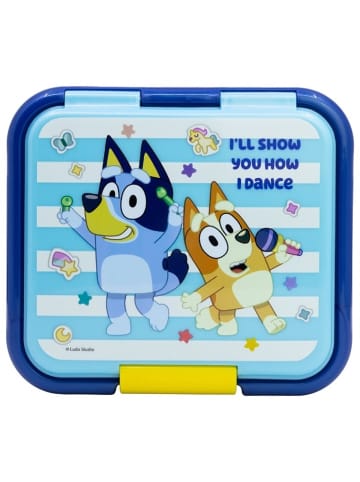 COFI 1453 Bluey Kinder Brotdose – Lunchbox Pausenbox Schulbrotbox in Blau