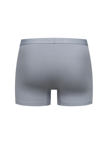 Erlich Textil  Casual Cotton enge Boxershorts aus Bio-Baumwolle in steingrau