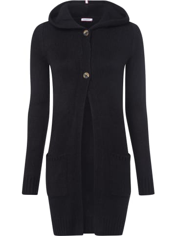 Kangaroos Kapuzenstrickjacke in schwarz