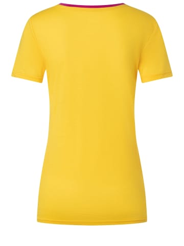 super.natural Merino T-Shirt in gelb