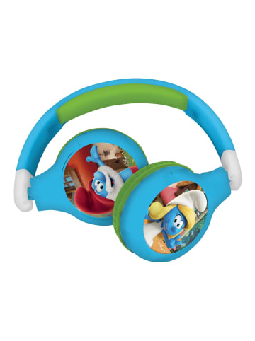 Lexibook Schlümpfe 2-in-1 Bluetooth® & Kabel-Kopfhörer faltbar