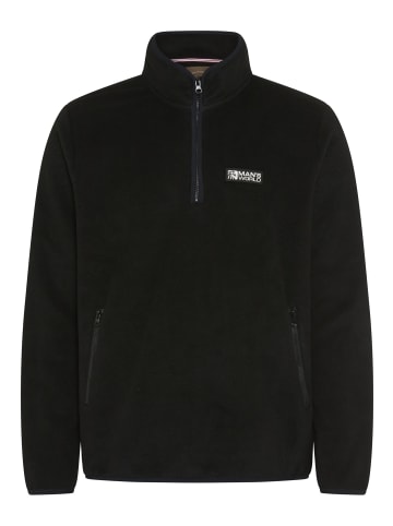 Man's World Fleecepullover in schwarz