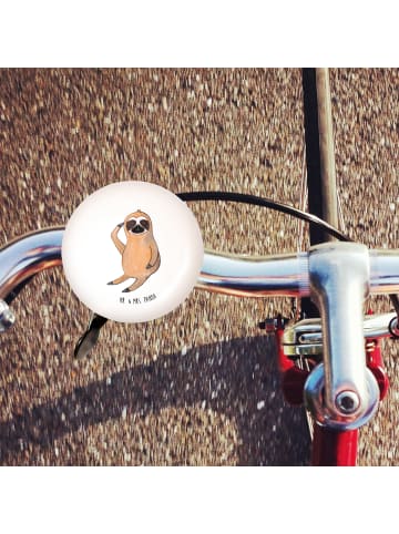 Mr. & Mrs. Panda Fahrrad Klingel Faultier Vogel ohne Spruch in Weiß