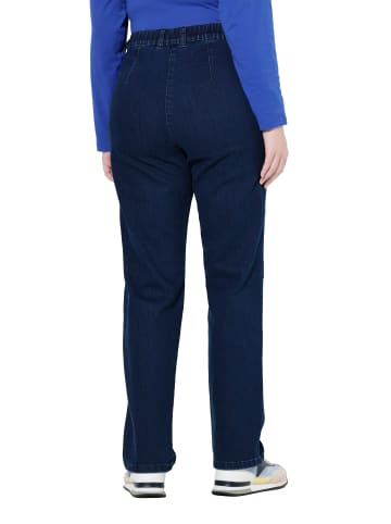 Ulla Popken Jeans in dark blue denim