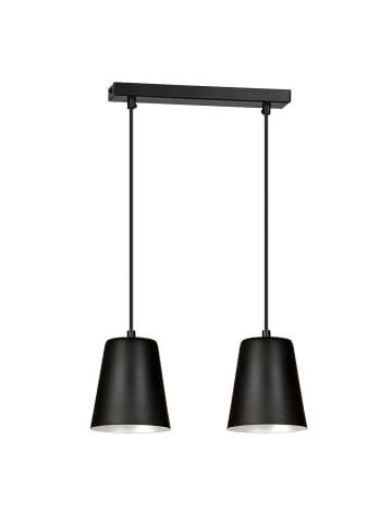 Licht-Erlebnisse Pendelleuchte (B)14 x (L)40 x (T)100 cm in Schwarz Weiß
