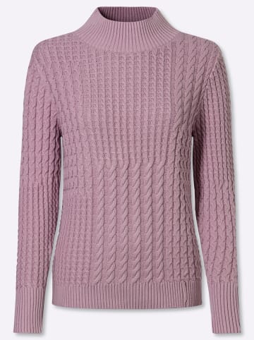 WITT WEIDEN Stehkragen-Pullover in mauve