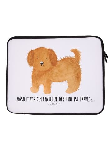 Mr. & Mrs. Panda Notebook Tasche Hund Flauschig mit Spruch in Weiß