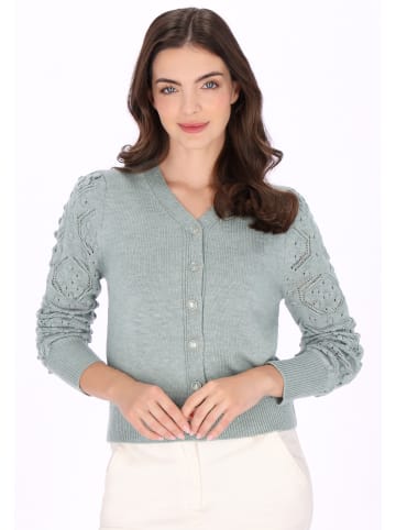 Usha Women Cardigan in sage green