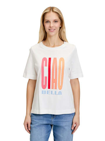 CARTOON Printshirt mit Rundhalsausschnitt in Patch Cream/Pink