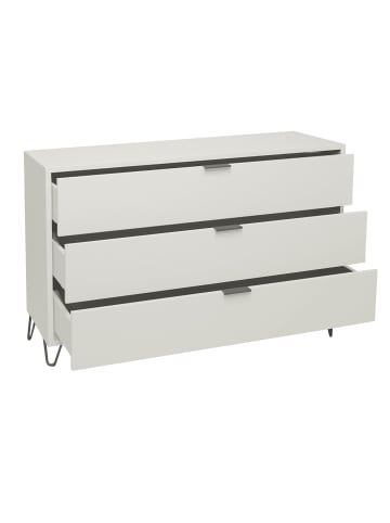 58 aufm Kessel KOMMODE Erna 119x45x82 Kreidegrau matt Lack