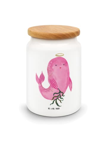 Mr. & Mrs. Panda Teedose Sternzeichen Jungfrau ohne Spruch in Weiß