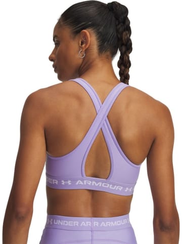 Under Armour Sport-BH "Crossback Mid Bra" in Lila