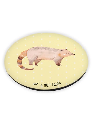 Mr. & Mrs. Panda magnet Nasenbär ohne Spruch in Gelb Pastell