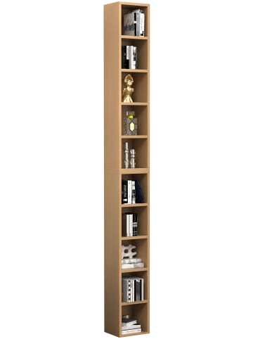 VCM Holz CD DVD Stand Aufbewahrung Deko Regal Megosa S in Buche