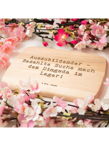 Mr. & Mrs. Panda Brotzeitbrett Spruch Auszubildender Abenteuer m... in Transparent