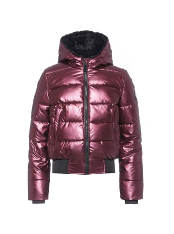 SuperRebel Winterjacke FUNK in metallic bordeaux